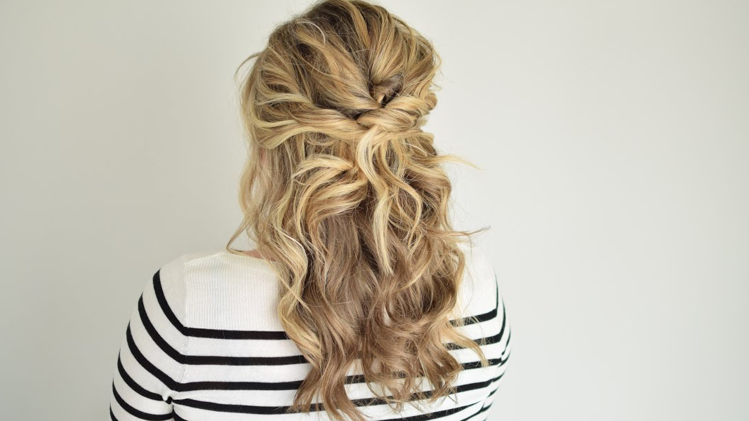 Twisted Half-Updo hair style