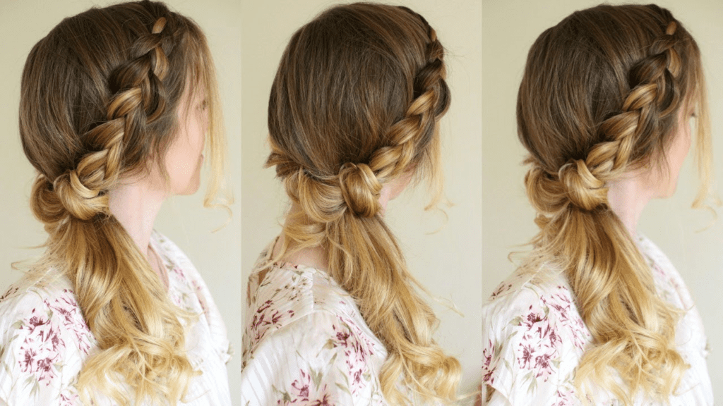 Side-Swept Ponytail hair style